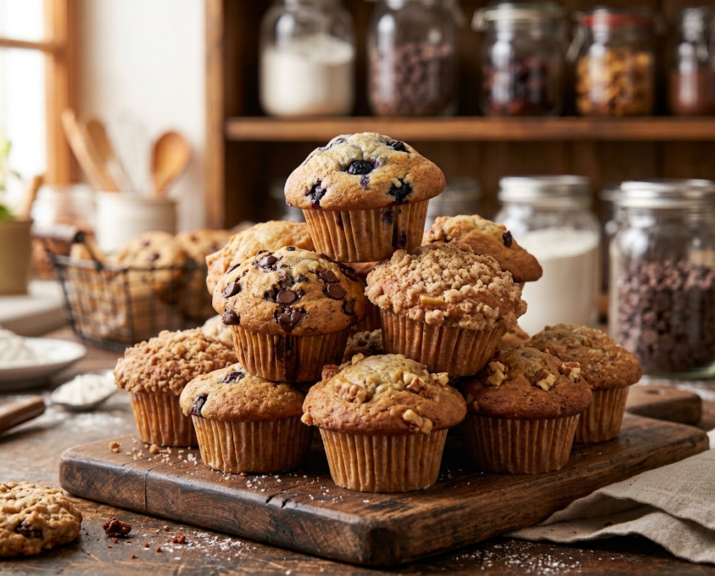 Freshly baked muffins