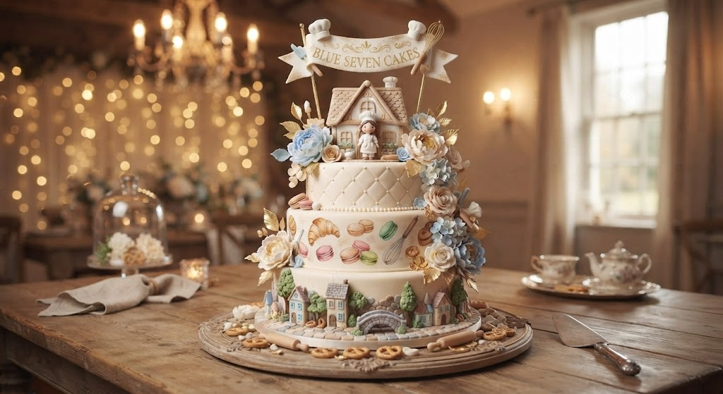 Large custom designed celebration cake